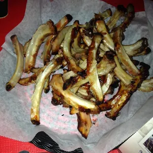 No left overs. Just a pile of bones