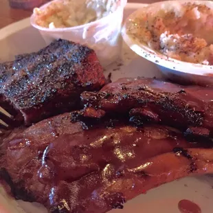 Ribs/steak/slaw