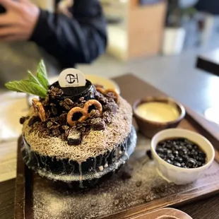 hojicha milk tea bingsoo