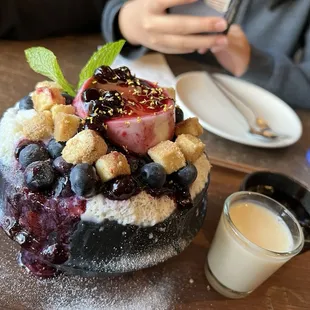 Blueberry cheesecake Bingsoo