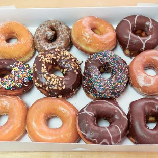 Dozen pre-mix donut special