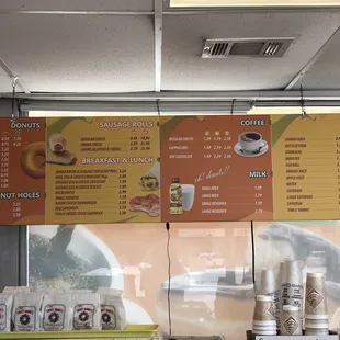Full menu