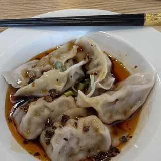 Pork Dumplings in Chili Sauce