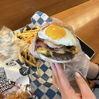 Warriors Breakfast Burger