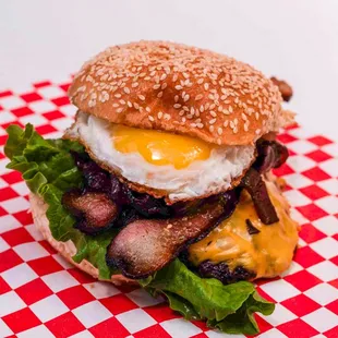 Warriors Breakfast Burger