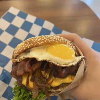 Warriors Breakfast Burger