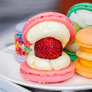 Fresh Strawberry Macaron