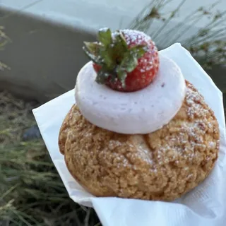 strawberry cream puff