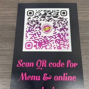 Online menu