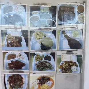 Images of some of their menu items