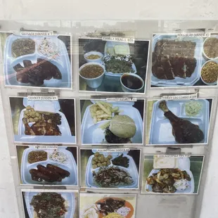 Images of some of their menu items (same list just less glare)