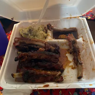 Half pound Slab Oh My Ribs Dinner