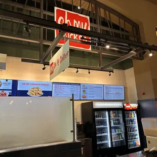 the menus of the restaurant