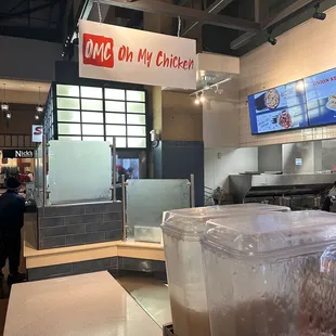 the inside of a restaurant