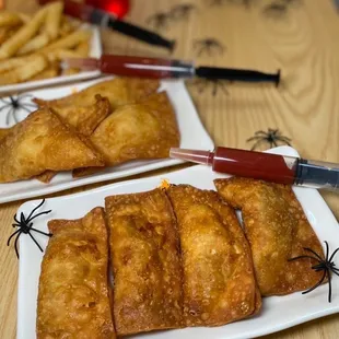 Deep Fried Bat  meat, Bloody  Rangoon , vampire fries