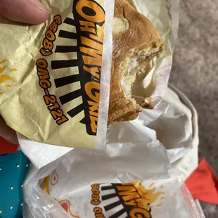 My Fish Fillet Burger and French Fries