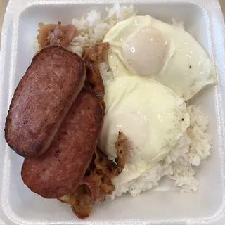 2 spam, 2 bacon, 2 eggs