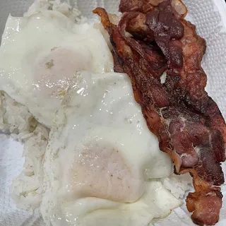 Bacon and egg sandwich