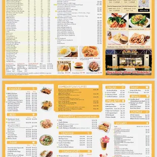 The menus is my favorite! It's like a book with great pictures and easy to feel book like material.