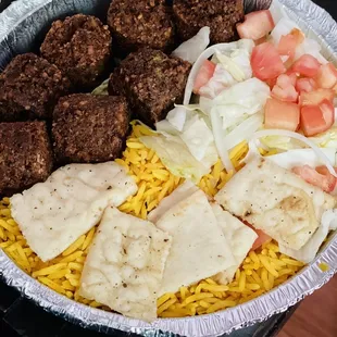 Regular size falafel platter