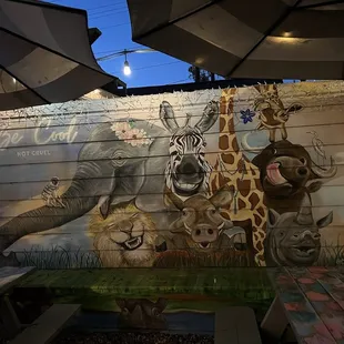 One of the interesting murals.