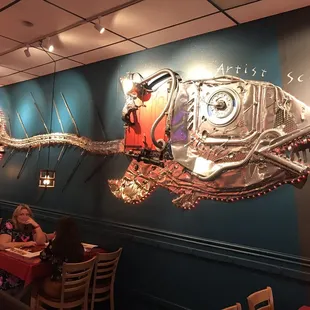 Amazing 3D Fish wall art @ohmysushi