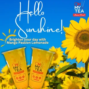 Everyone needs a little bit of sunshine in their life. Mango Passion Lemonade will lift your spirits.