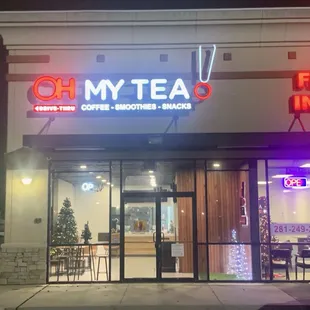 Front view of shop