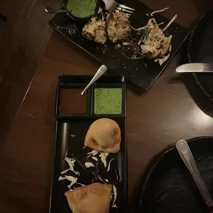 MALAI TIKKa, VEG SAMOSA