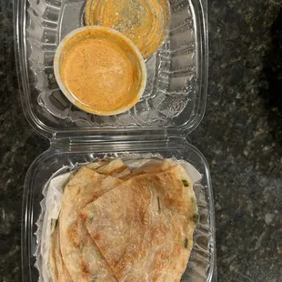Malaysian Roti with Curry Sauce