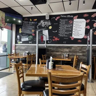 the inside of a restaurant
