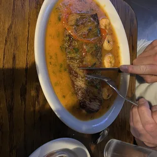 Garlic Shrimp Mofongo