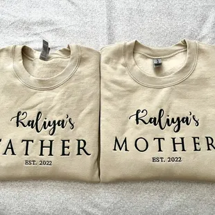 custom embroidered sweatshirt