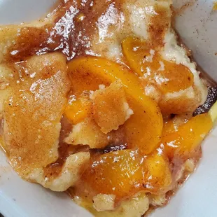 Peach cobbler