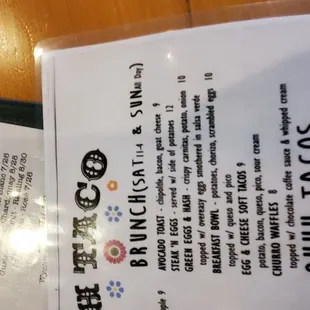 menu, sushi and sashimi