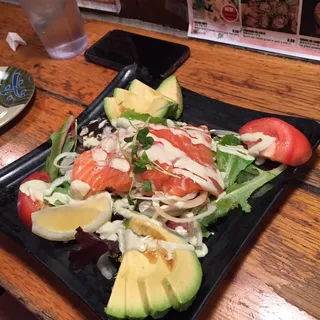 Salmon avocado salad