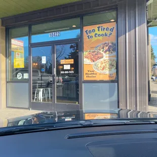 the front of a restaurant