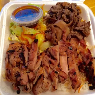 Beef &amp; Chicken Combination Plate