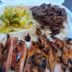 a close up of a plate of food