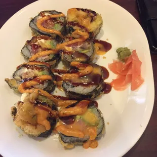 Godzilla roll...huge!