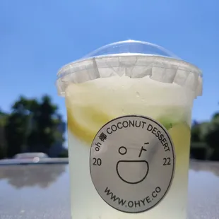 Lemon lime coconut water