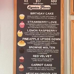 Signature flavors- always available.