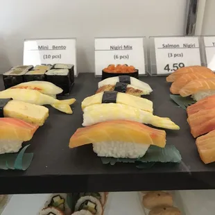 a variety of sushi