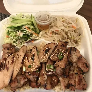 Chicken teriyaki plate