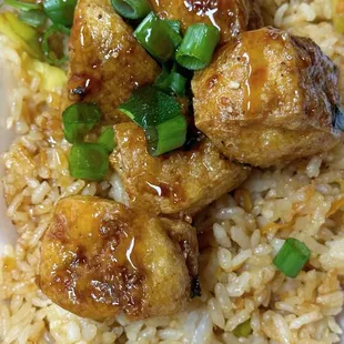 a close up of a plate of food