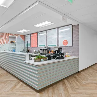 the interior of the office