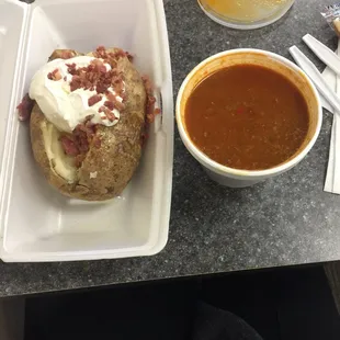 Friday special and bowl of chili 12/4/2015