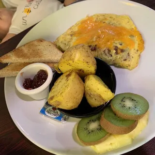 Onolicious Bacon Omelette Breakfast