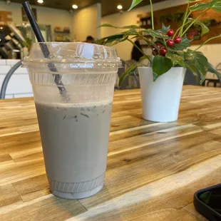 Dirty Taro Latte