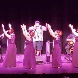 Haumāna dancing with Kalani Pe'a, 2 time Grammy Winning Artist!